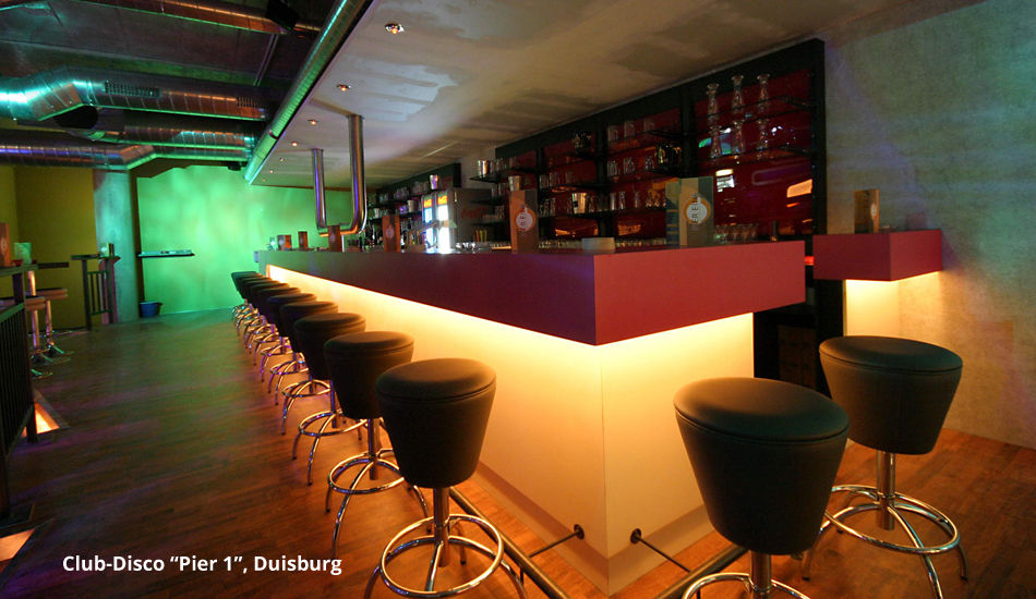 Innenarchitektur Disco "Club Pier 1" - Duisburg, GID / GOLDMANN-INTERIOR-DESIGN GID / GOLDMANN-INTERIOR-DESIGN