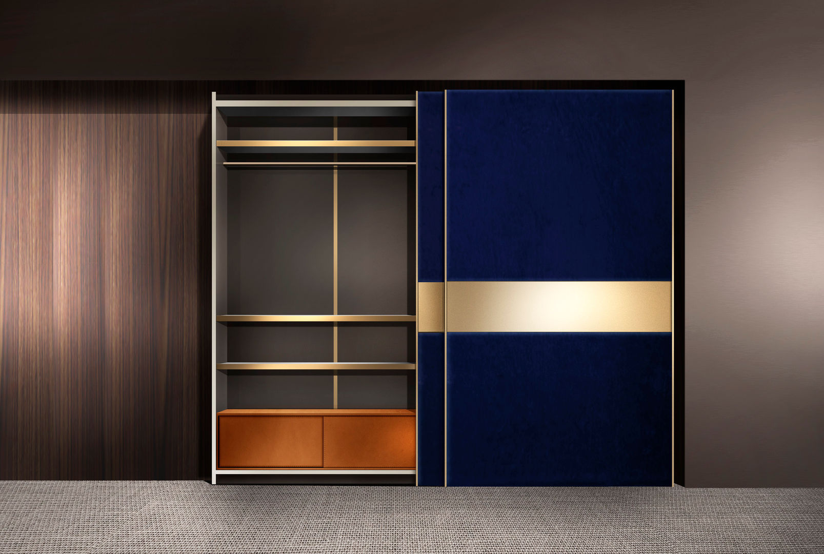 Uptown wardrobe VALDICHIENTI Modern style bedroom Wardrobes & closets