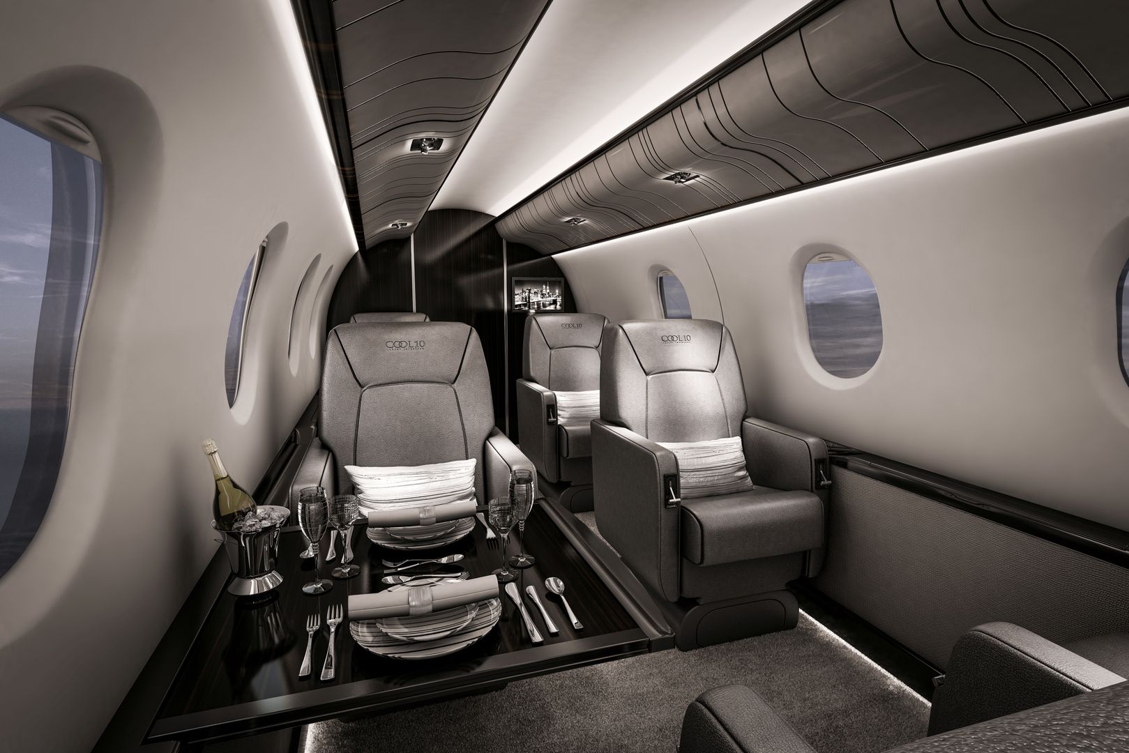 Aviation, Celia Sawyer Luxury Interiors Celia Sawyer Luxury Interiors เรือยอชท์และเรือเจ็ท