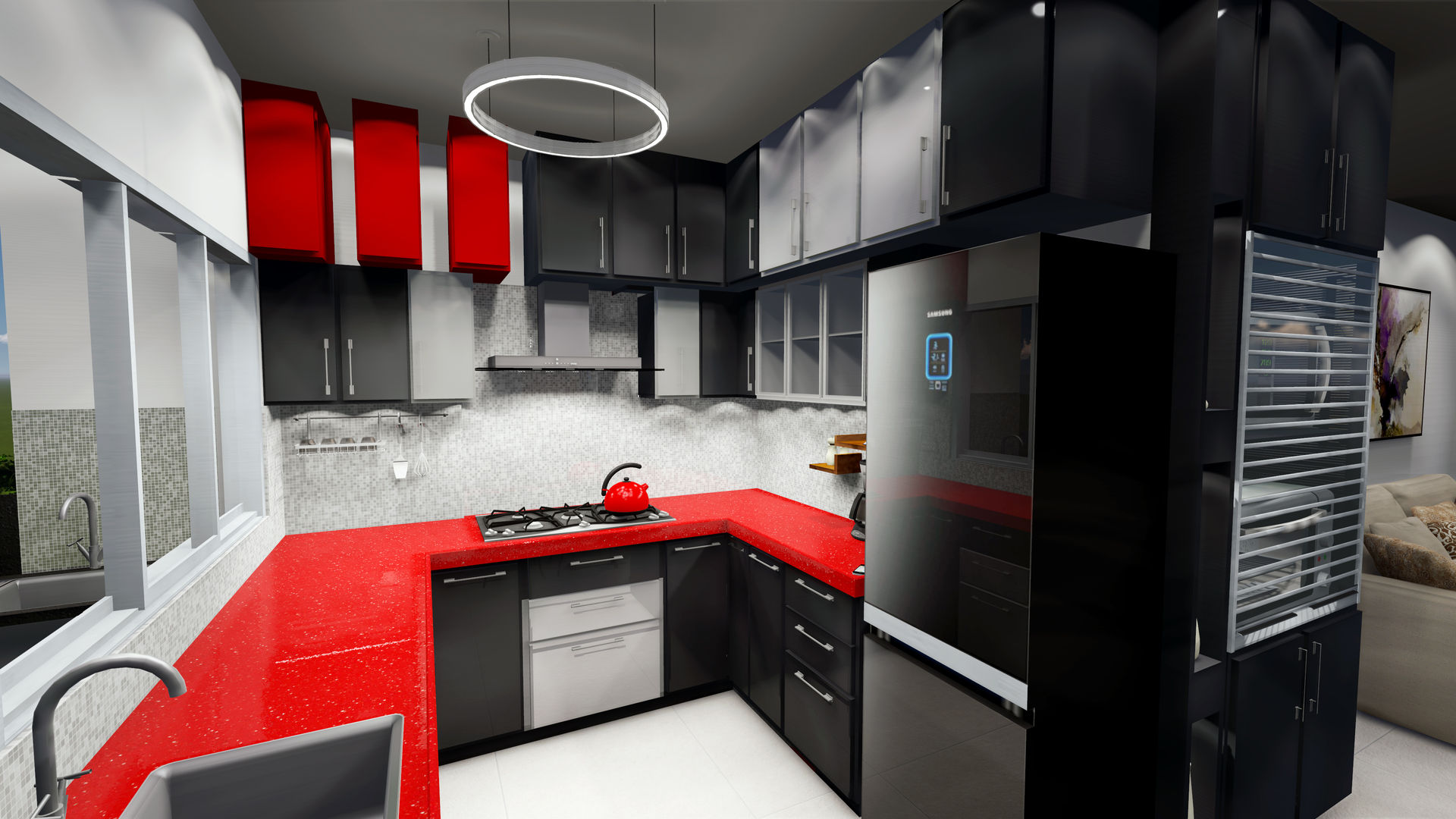 Kitchen Creative Curve 現代廚房設計點子、靈感&圖片