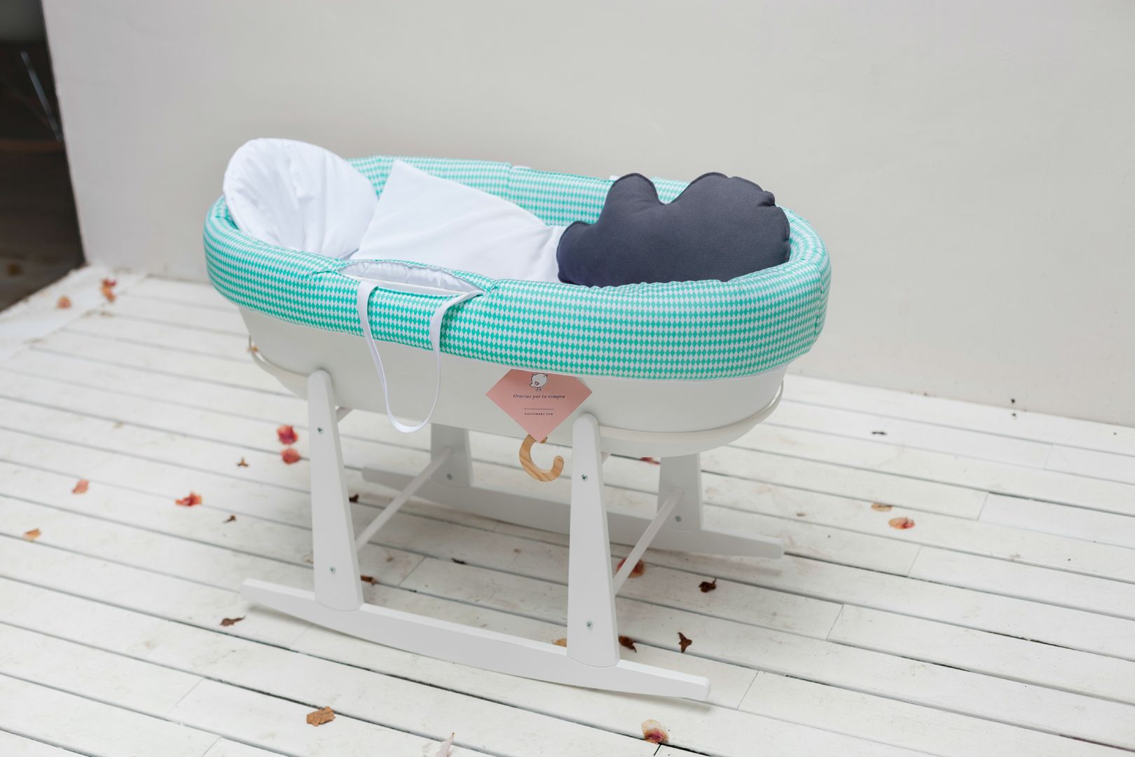 MOISÉS NIDØ. Modelo Geometric Mint Cucosbaby Dormitorios infantiles minimalistas Camas y cunas