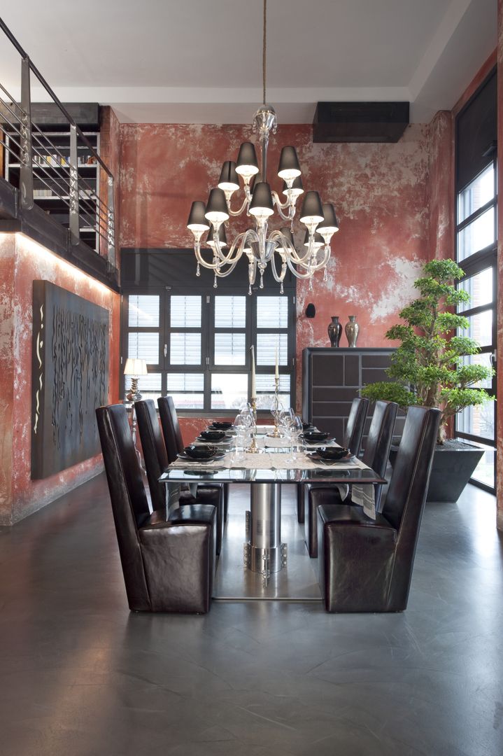 Italian Loft, vemworks vemworks Industrial style dining room
