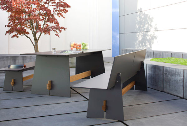 TENSION, conmoto conmoto Jardins minimalistas Mobiliário