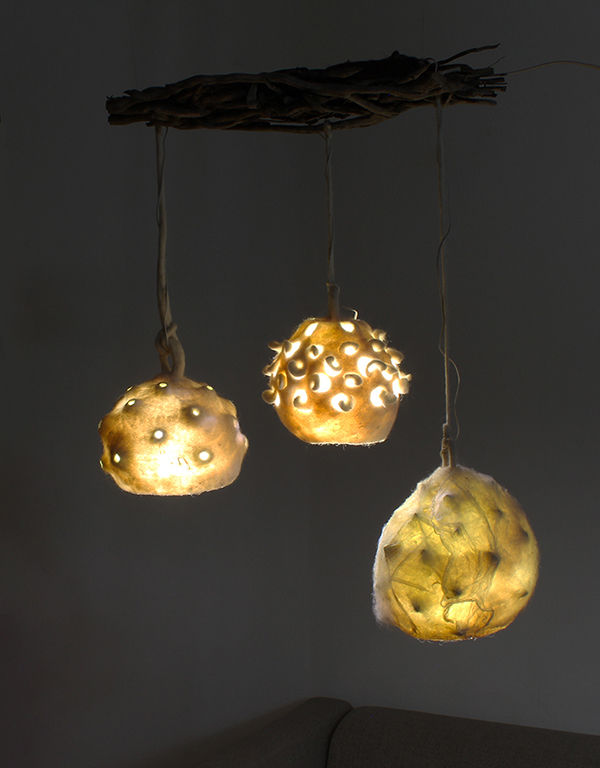 Botrykos felt lamp 2014, Judith Byberg Judith Byberg Casas de estilo escandinavo Accesorios y decoración