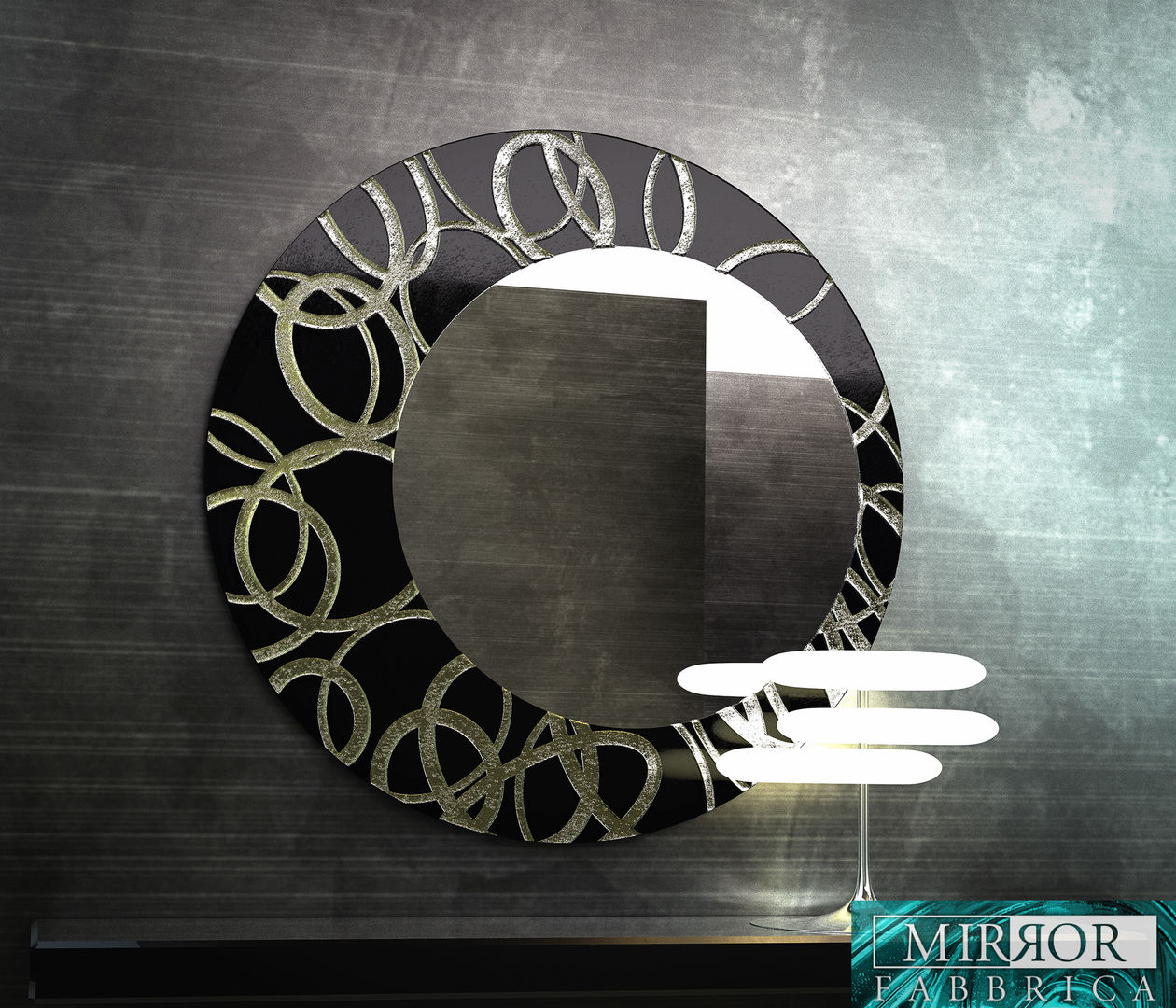 Circle Mirror Fabbrica Casas modernas Accesorios y decoración