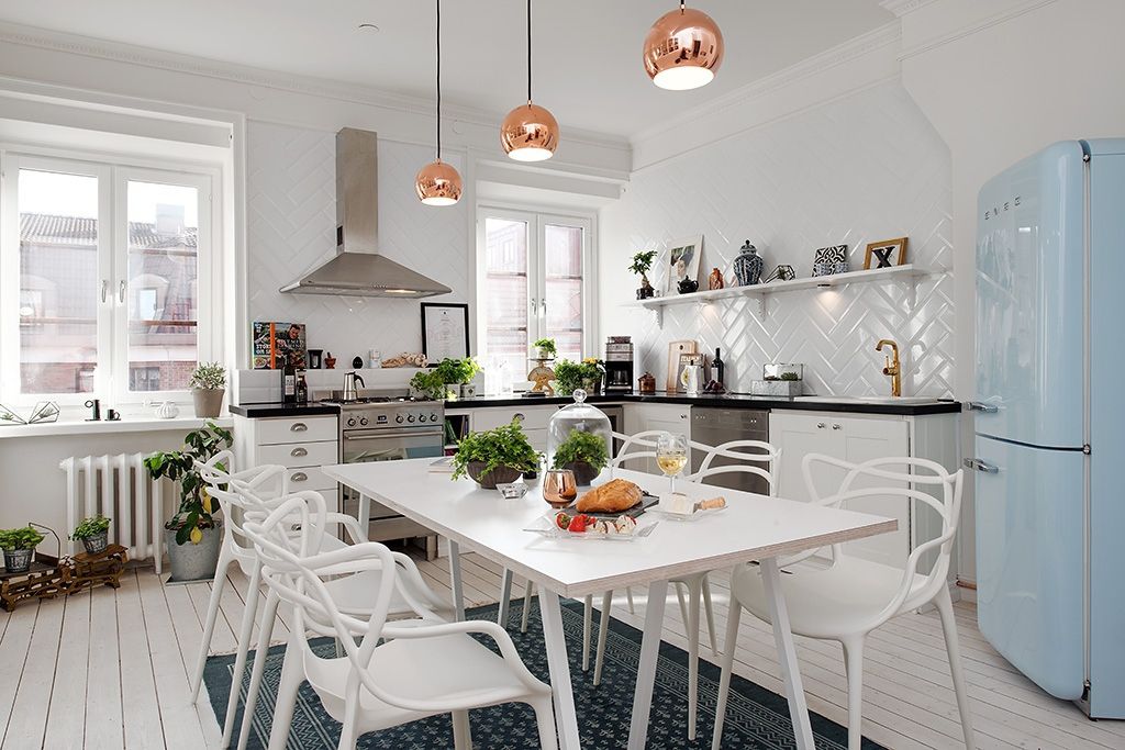 Alvhem Mäkleri & Interiör - kitchen Magdalena Kosidlo Scandinavian style living room
