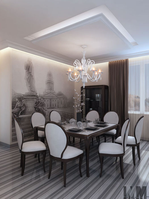 Изысканная неоклассика, ММ-design ММ-design Classic style dining room
