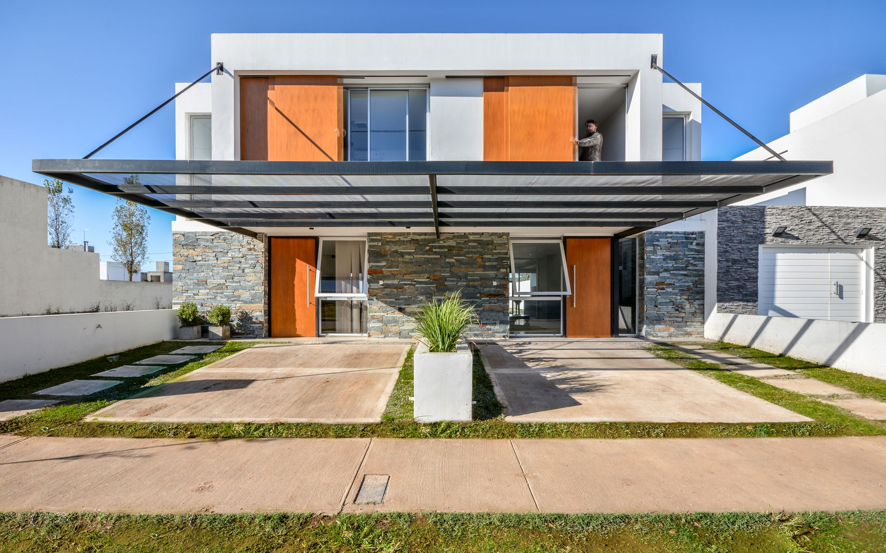 CASAS ADOSADAS, Estudio A+3 Estudio A+3 모던스타일 주택