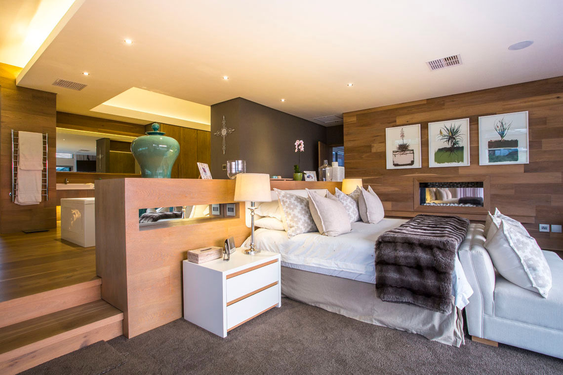 Albizia House, Metropole Architects - South Africa Metropole Architects - South Africa Camera da letto moderna