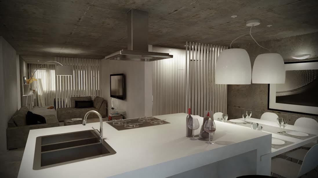 Open Space, Santiago | Interior Design Studio Santiago | Interior Design Studio Industrial style kitchen
