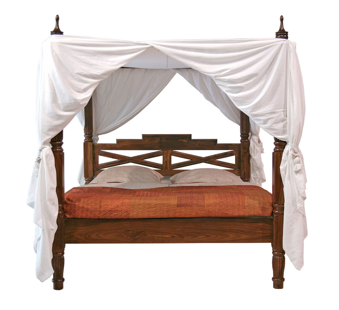 Himmelbett Indien-Haus Koloniale Schlafzimmer Betten und Kopfteile