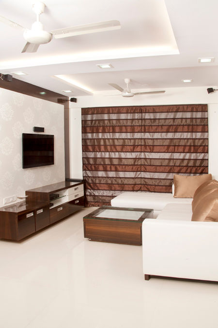 Living area Squaare Interior Rumah: Ide desain interior, inspirasi & gambar