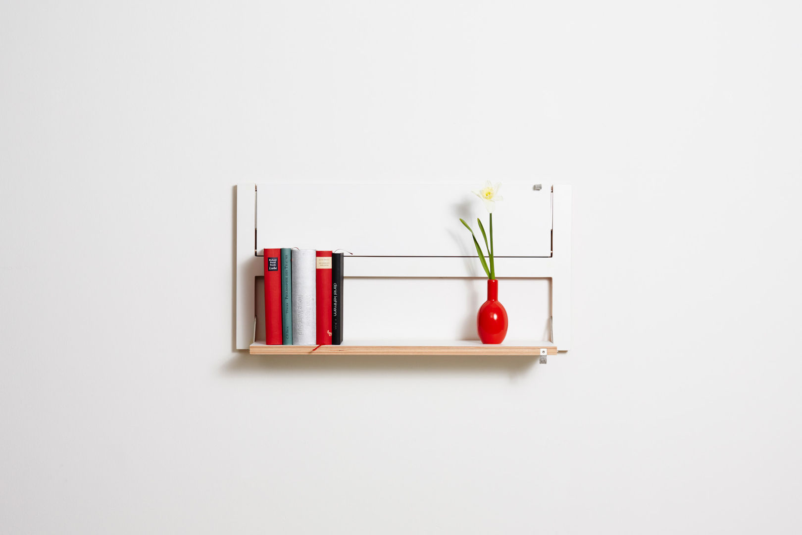 Fläpps Shelf 80x40x2 – White AMBIVALENZ Minimalist study/office Plywood Storage