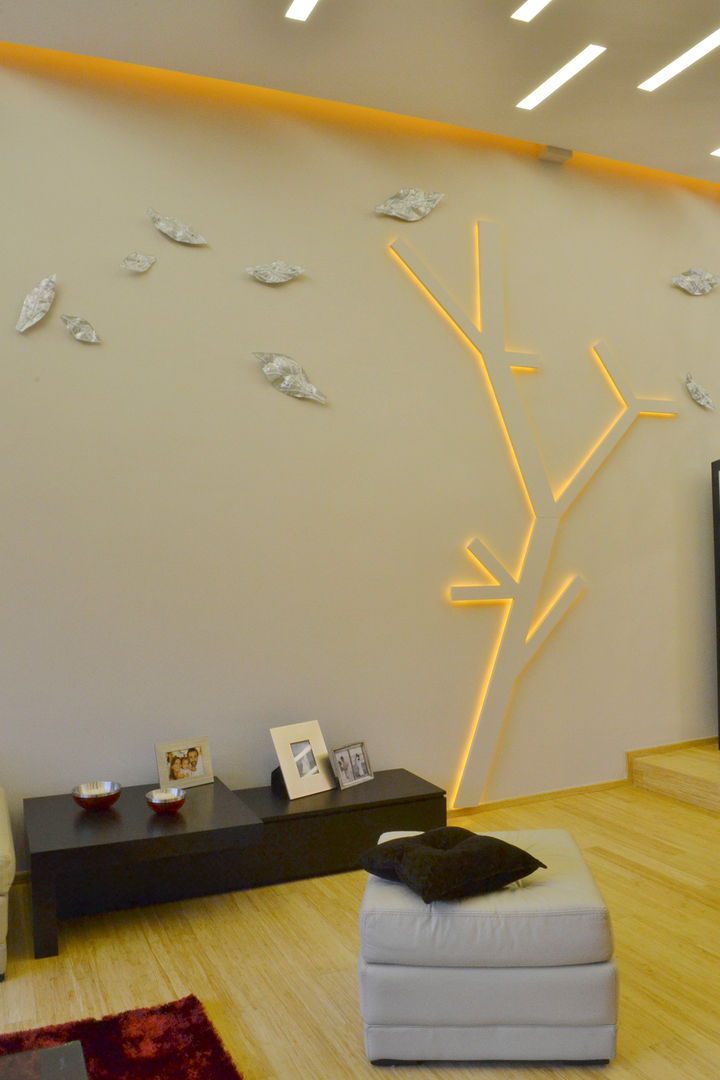 WALL TREE LAMP, TAODESIGN Taller de Ambientes y Objetos TAODESIGN Taller de Ambientes y Objetos Ausgefallene Wohnzimmer