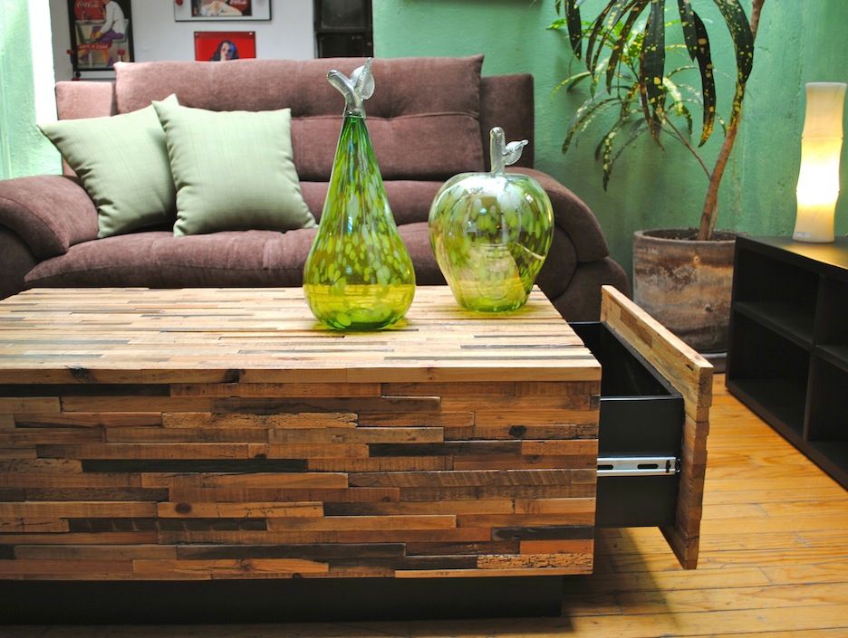 Linea Reciclato, Semillero Muebles Semillero Muebles Modern living room Side tables & trays