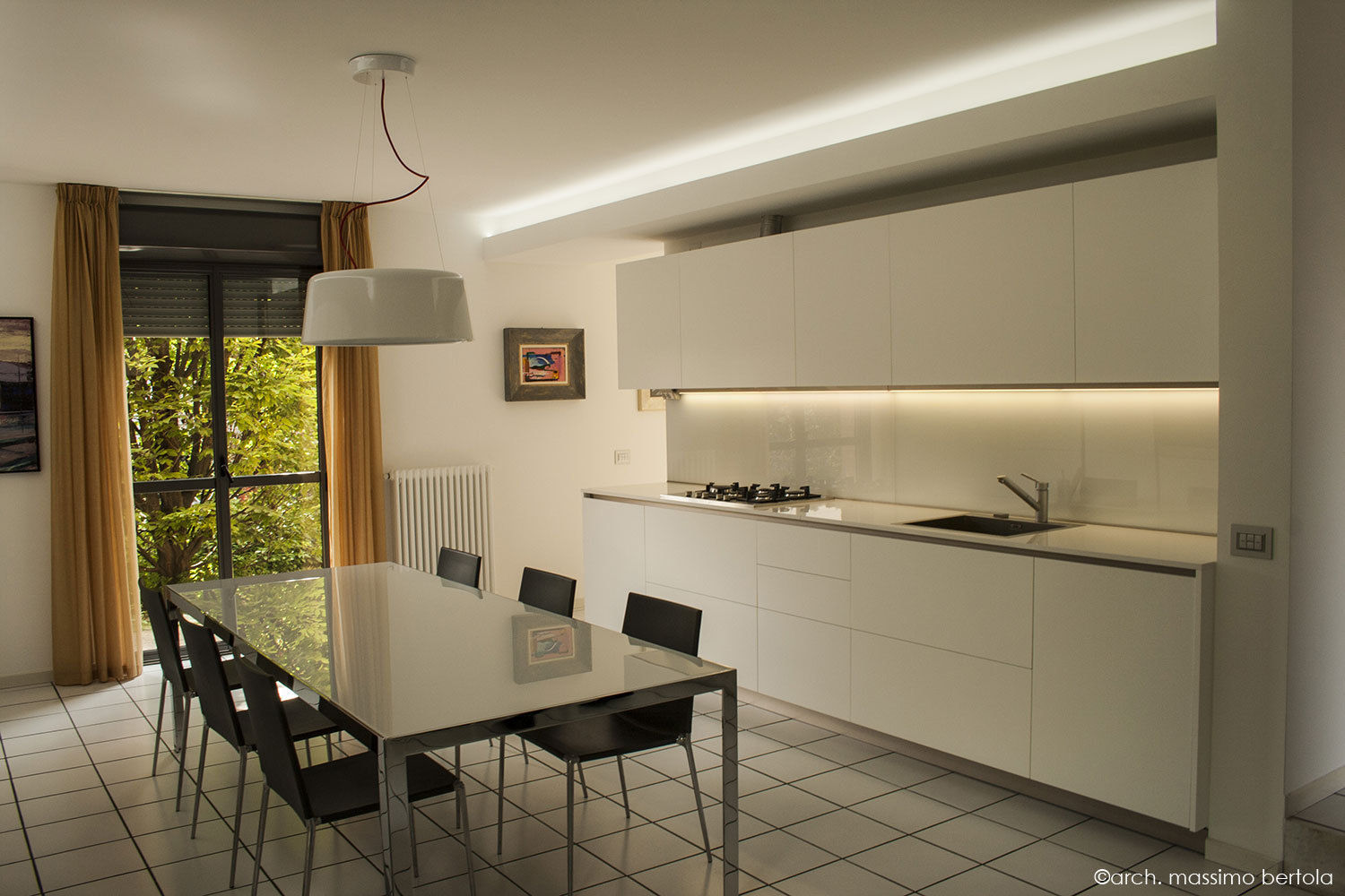 Living kitchen, Arch. Massimo Bertola Arch. Massimo Bertola Minimalist Mutfak