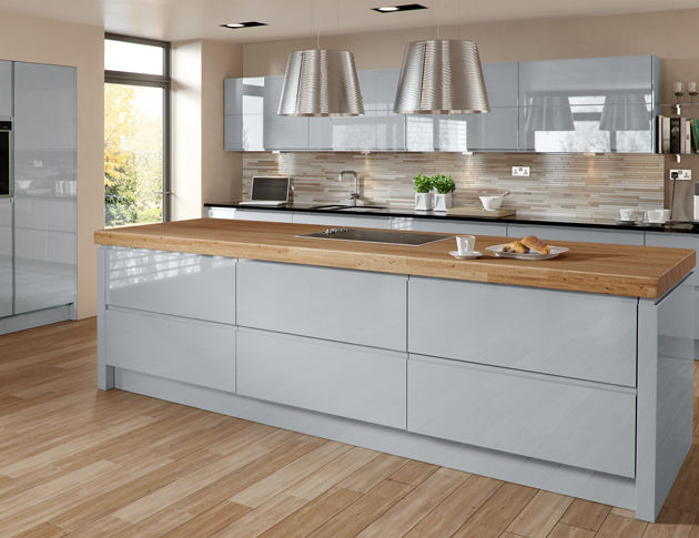 Handleless Kitchens Leicester, The Leicester Kitchen Co. Ltd The Leicester Kitchen Co. Ltd مطبخ مغاسل وصنابيرالماء