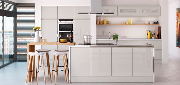 Handleless Kitchens Leicester, The Leicester Kitchen Co. Ltd The Leicester Kitchen Co. Ltd Nowoczesna kuchnia Zlewy i krany