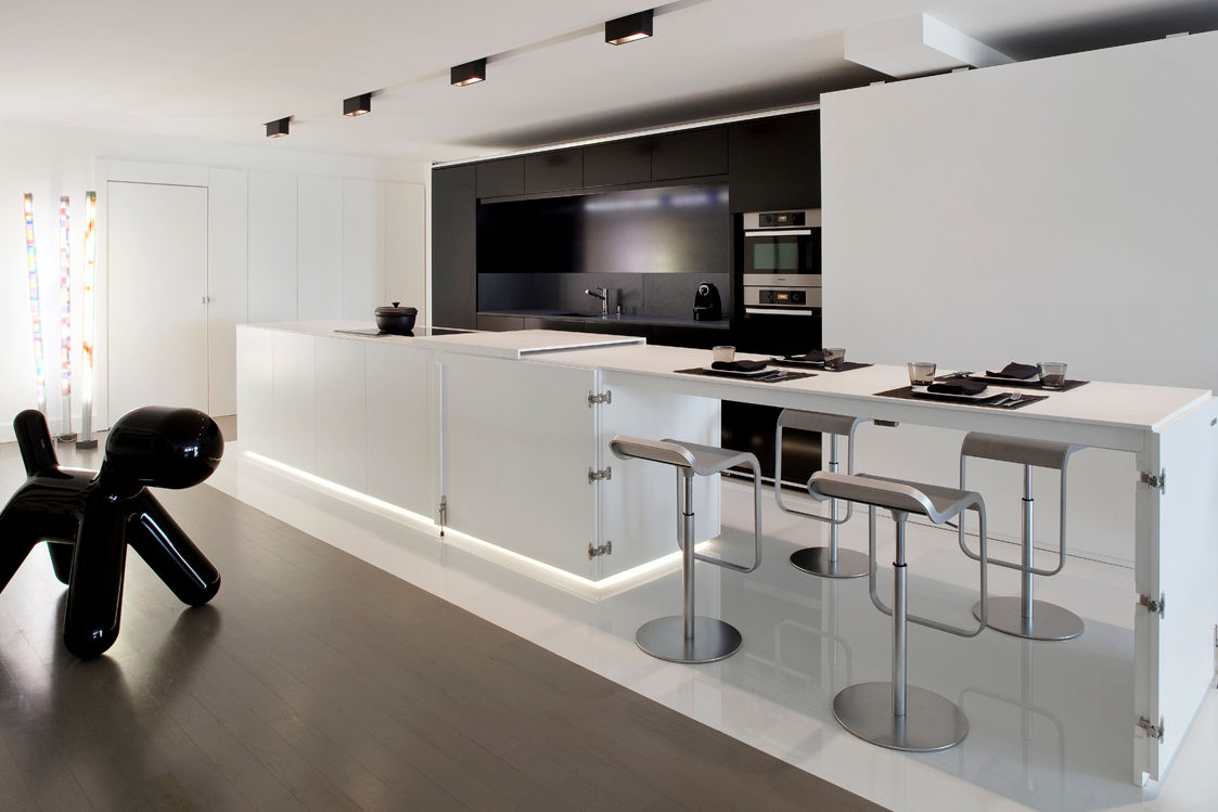 appartement B, atelier d'architecture Yvann Pluskwa atelier d'architecture Yvann Pluskwa Minimalist kitchen