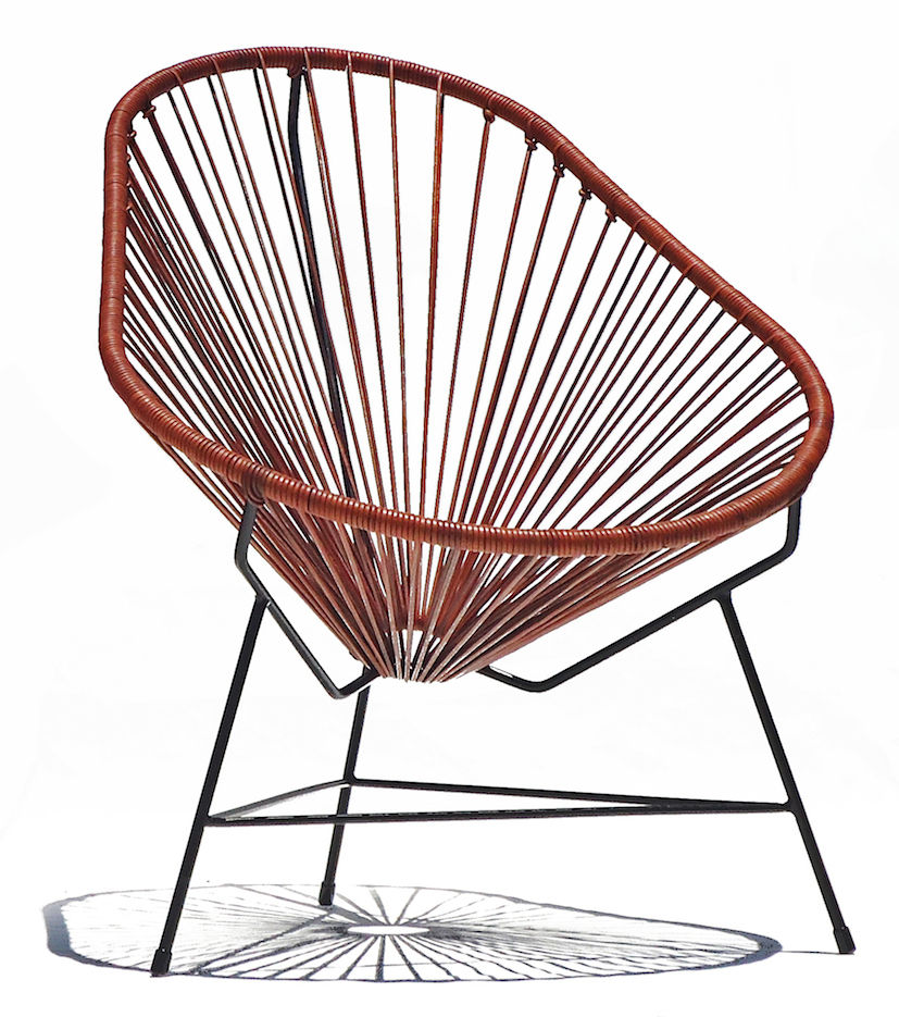 Leather Acapulco chair Ocho Workshop Moderne woonkamers Krukken, stoelen & zitkussens