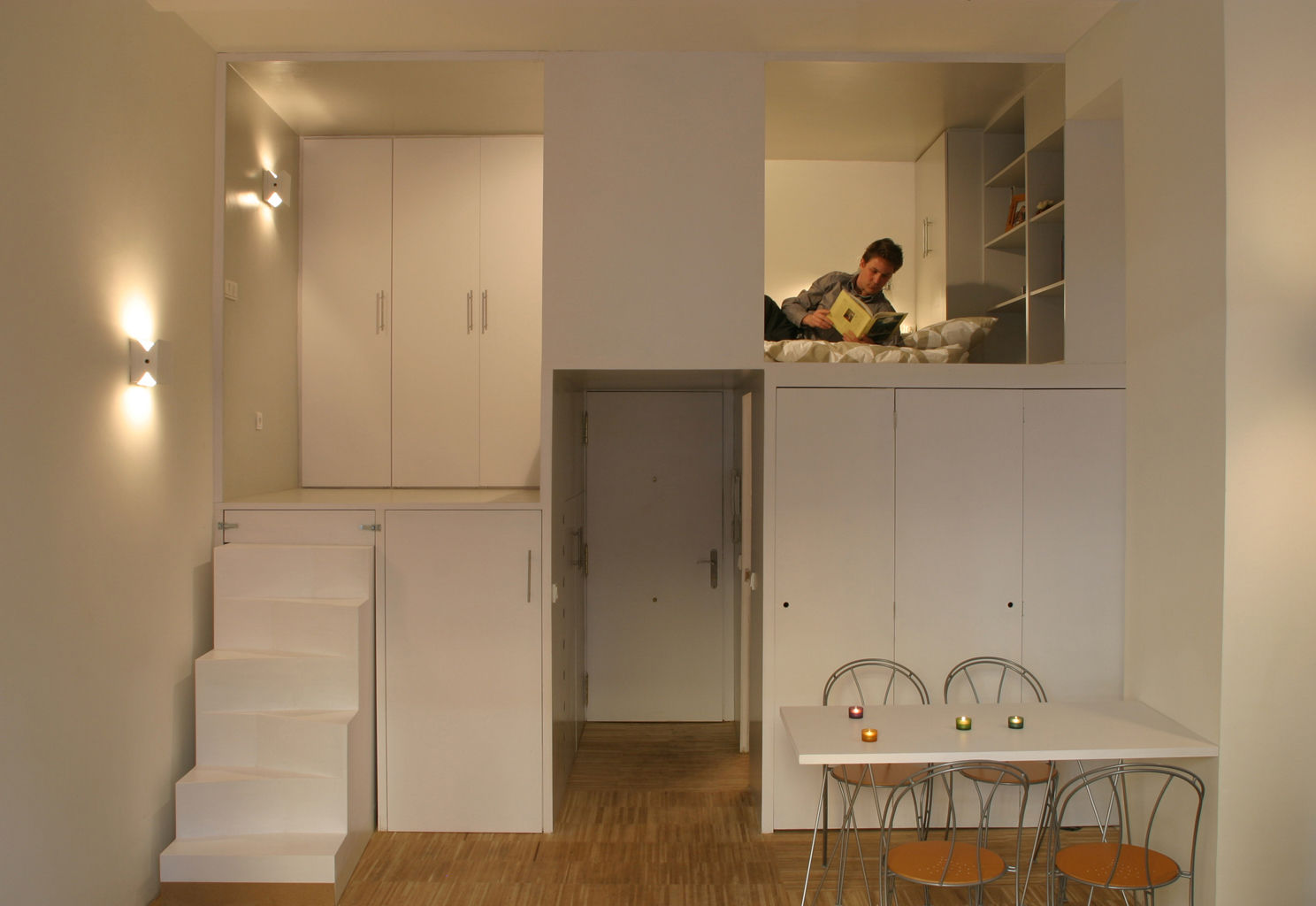 Loft DUQUE DE ALBA. Madrid, Beriot, Bernardini arquitectos Beriot, Bernardini arquitectos Ruang Makan Minimalis