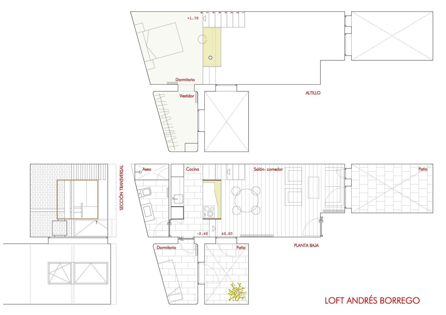 Loft ANDRÉS BORREGO. Madrid, Beriot, Bernardini arquitectos Beriot, Bernardini arquitectos