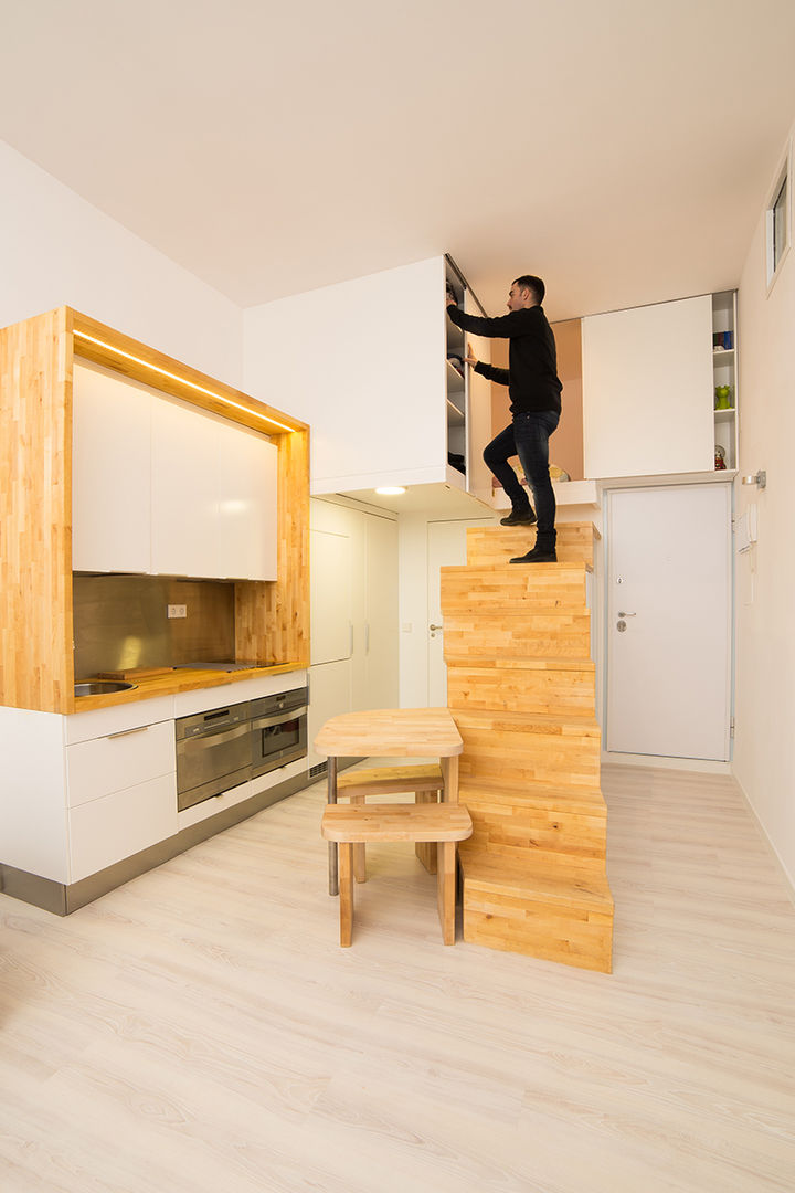 Loft ZURITA. Madrid, Beriot, Bernardini arquitectos Beriot, Bernardini arquitectos Minimalist kitchen