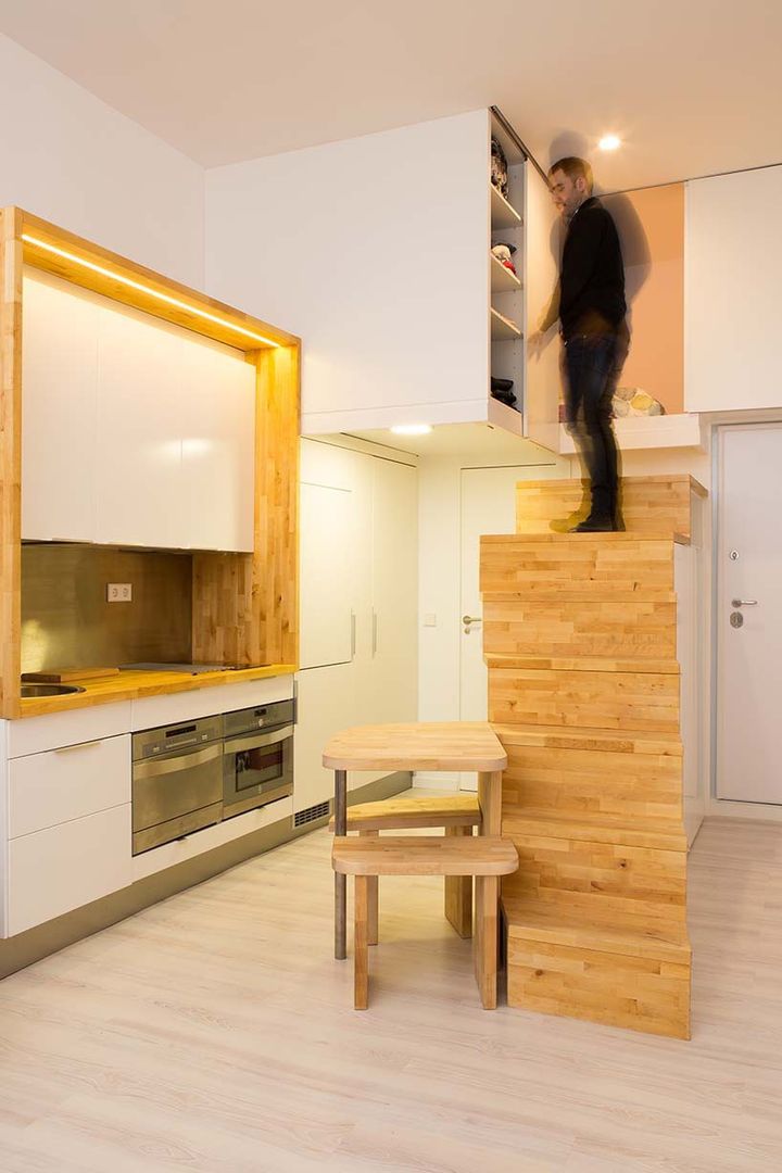 Loft ZURITA. Madrid Beriot, Bernardini arquitectos Cocinas de estilo minimalista