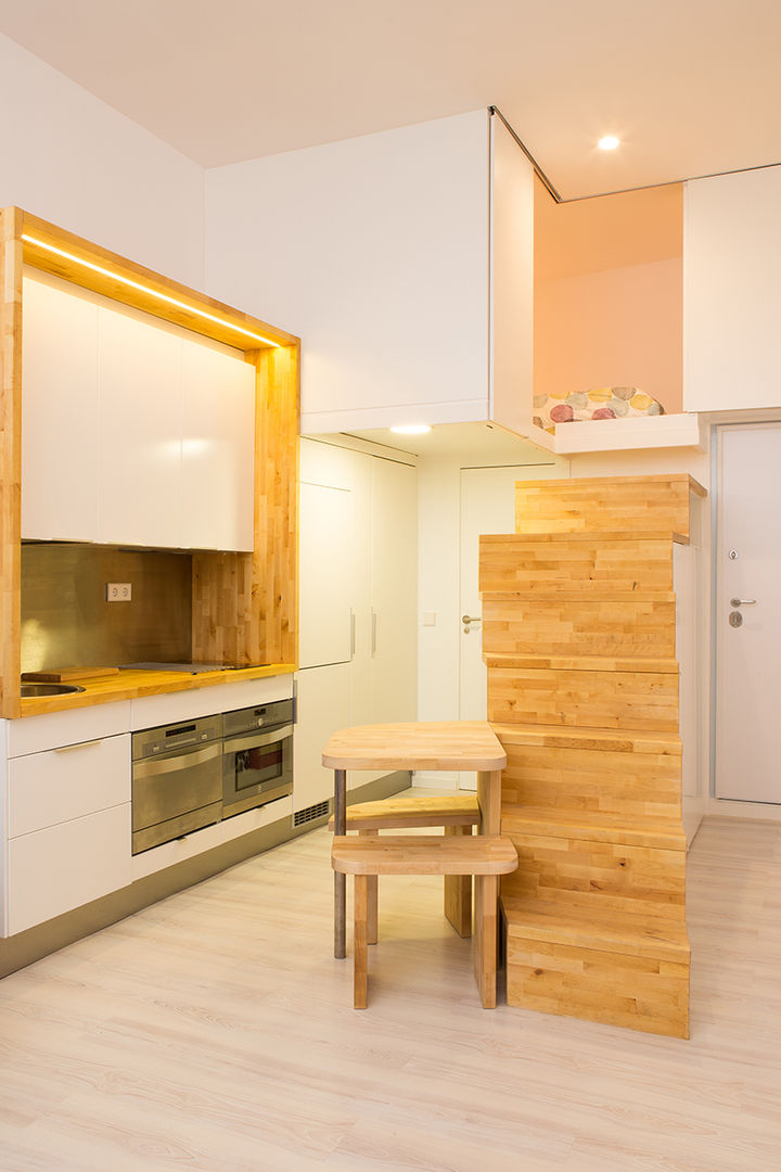 Loft ZURITA. Madrid, Beriot, Bernardini arquitectos Beriot, Bernardini arquitectos Minimalist kitchen