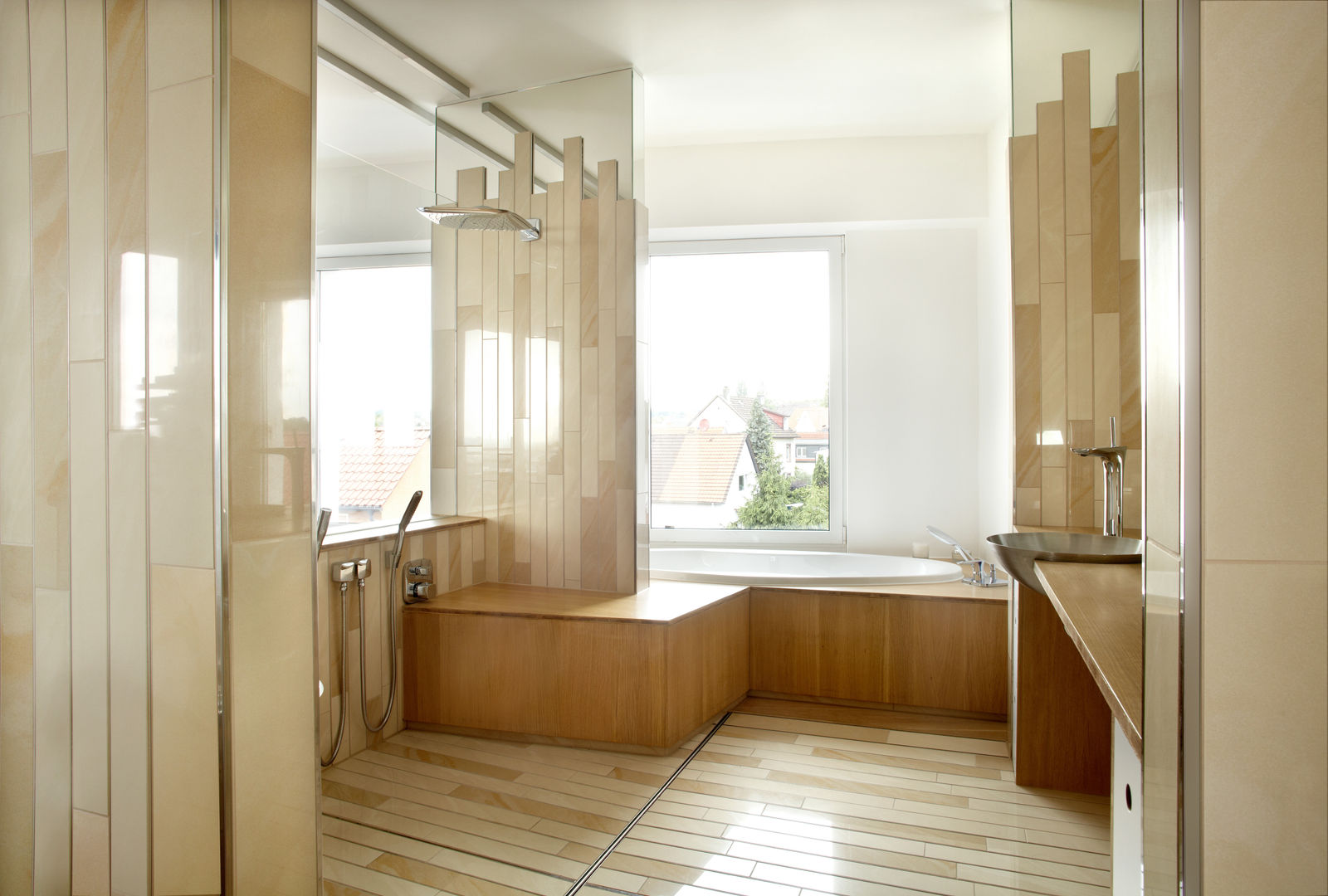 barrierefreier Wohnungsumbau, c.f.Architekten c.f.Architekten Bathroom