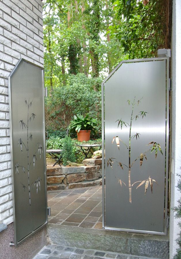 Garten Gates Edelstahl Atelier Crouse: Vườn phong cách hiện đại