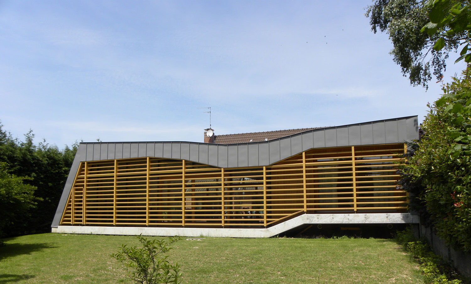 Maison G, Handouche architectes Handouche architectes Salas de estar ecléticas