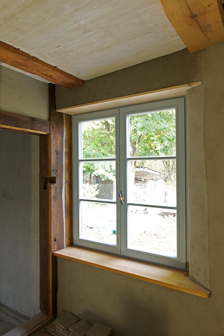 Restaurierung eines Fachwerkhauses Friedenfelde/Uckermark, Gabriele Riesner Architektin Gabriele Riesner Architektin Rustic style windows & doors