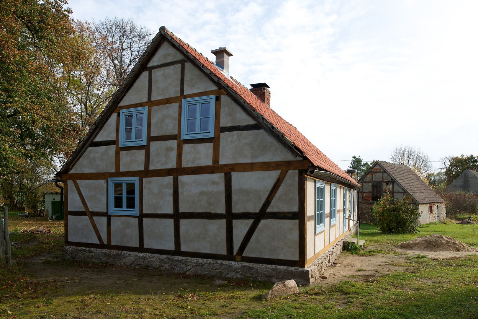 Restaurierung eines Fachwerkhauses Friedenfelde/Uckermark, Gabriele Riesner Architektin Gabriele Riesner Architektin บ้านและที่อยู่อาศัย