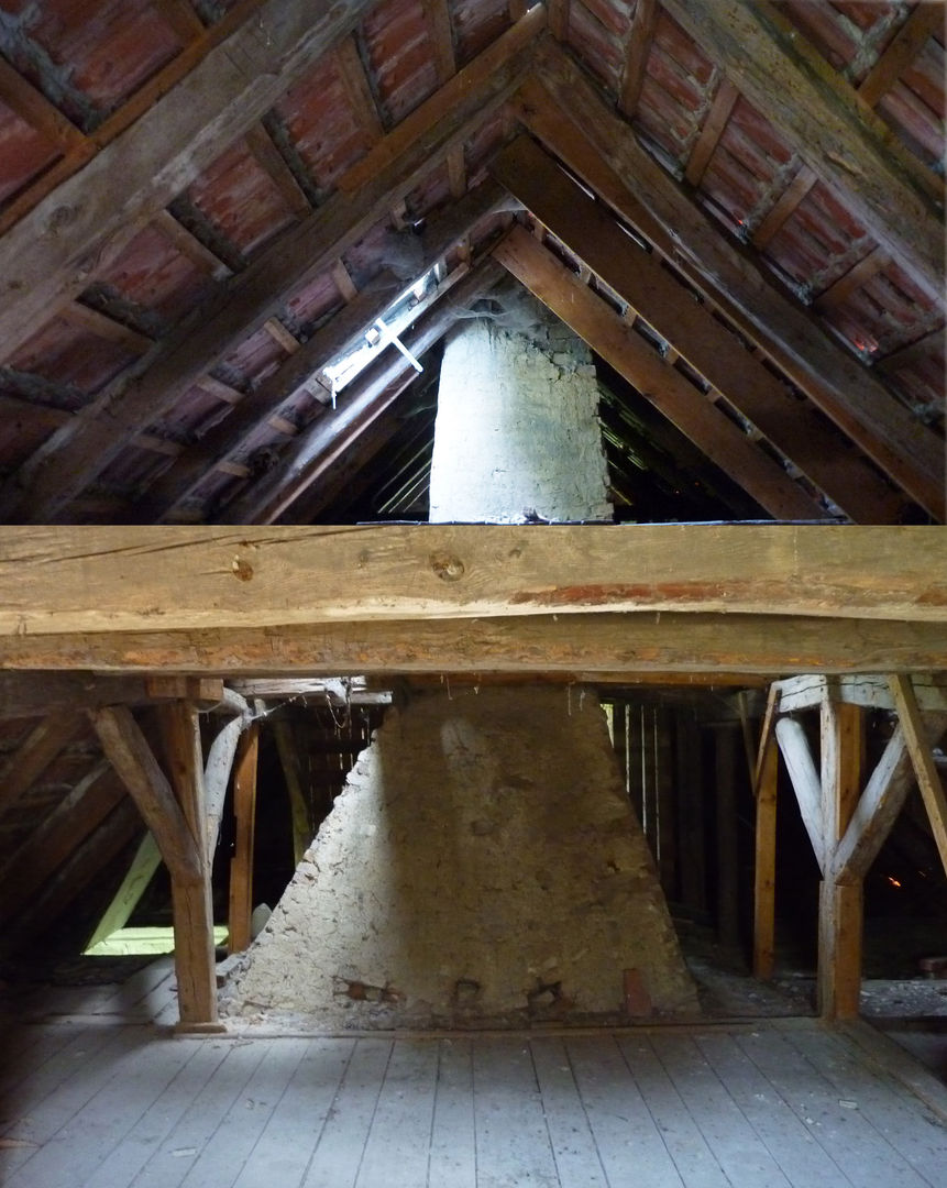 Restaurierung eines Fachwerkhauses Friedenfelde/Uckermark, Gabriele Riesner Architektin Gabriele Riesner Architektin Rustic style house