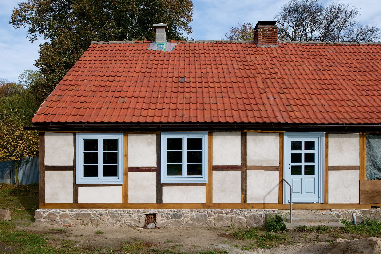 Restaurierung eines Fachwerkhauses Friedenfelde/Uckermark, Gabriele Riesner Architektin Gabriele Riesner Architektin Casas de estilo rústico