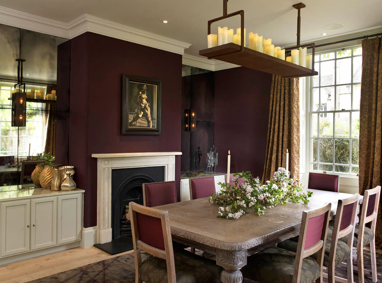 Formal Dining Room, The Wilderness, Wiltshire, Concept Interior Concept Interior Design & Decoration Ltd ห้องทานข้าว