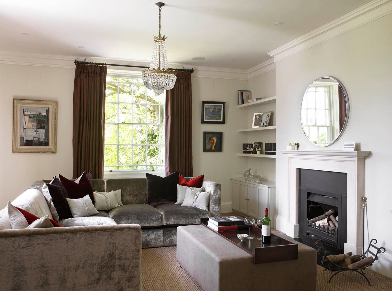 Living Room, The Wilderness, Wiltshire, Concept Interior Concept Interior Design & Decoration Ltd Eclectische woonkamers