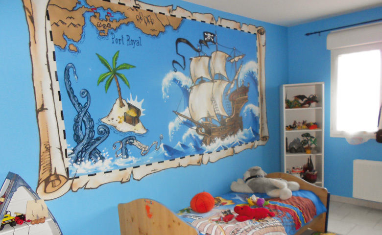 Décoration chambre d'enfant thème pirate, Popek décoration Popek décoration Dormitorios infantiles Decoración y accesorios