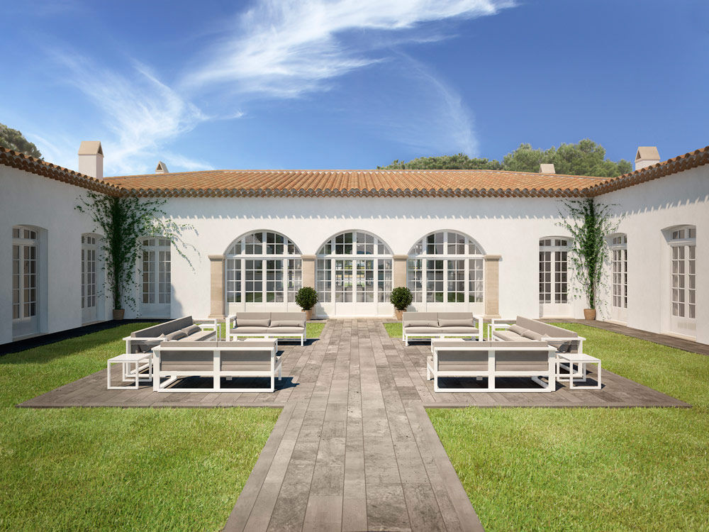 Render 3D de una casa de lujo en Saint Tropez, Francia, Berga&Gonzalez - arquitectura y render Berga&Gonzalez - arquitectura y render منازل