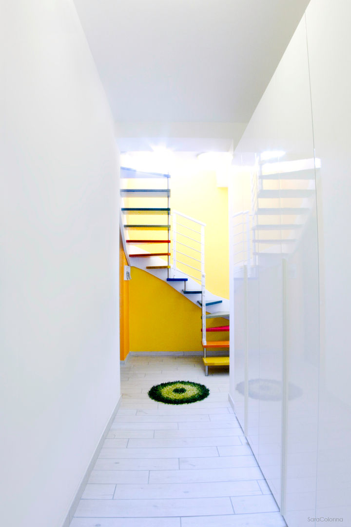 Ristrutturazione appartamento E_M, Arch. Fabio Pacillo Arch. Fabio Pacillo Modern Corridor, Hallway and Staircase