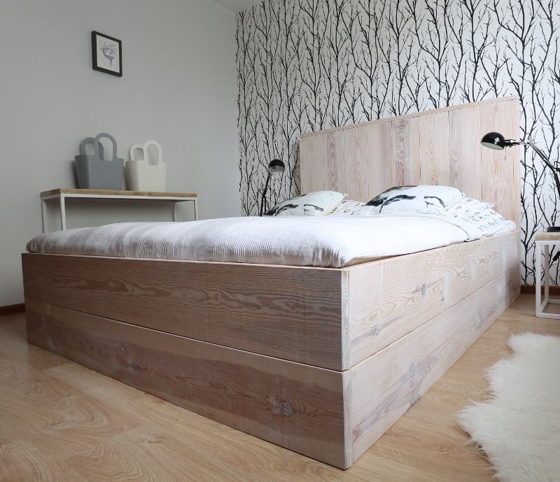 homify Chambre scandinave Lits & têtes de lit