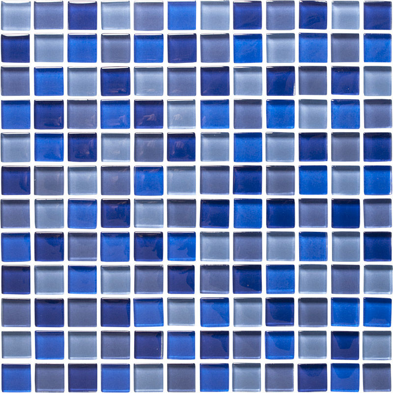 Sky Blue / Harebell / Blueberry / Blue Glass Mosaic Tile The London Tile Co. Tường & sàn phong cách hiện đại Tiles
