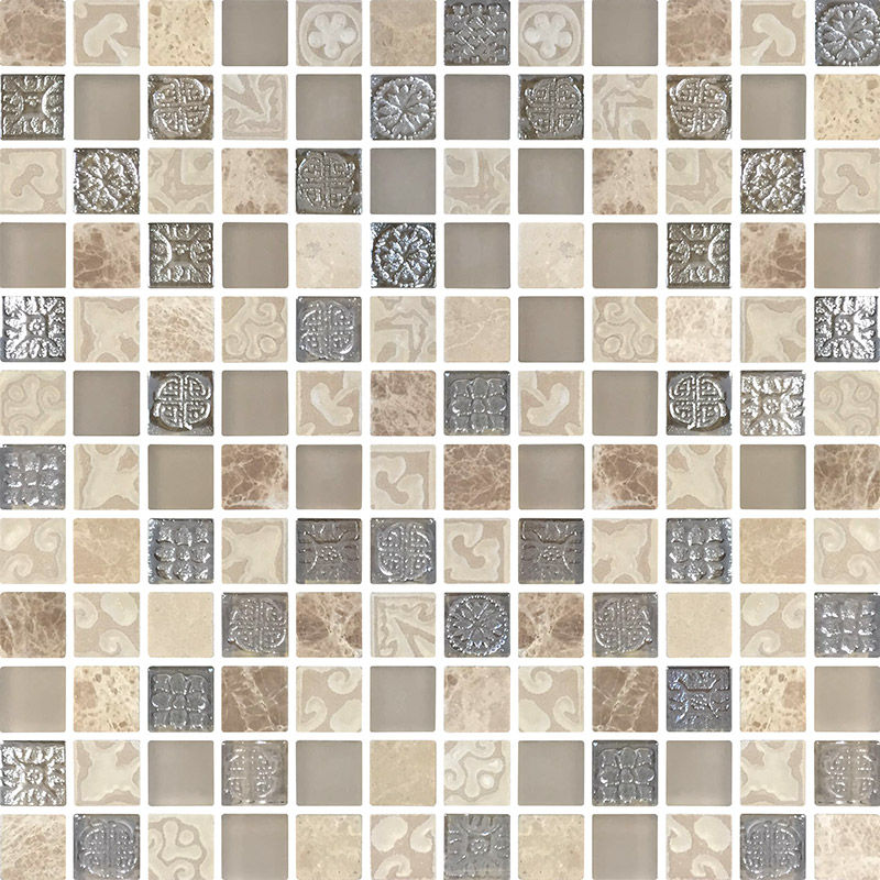 Lux Effect Beige Mosaic Tile The London Tile Co. Modern Duvar & Zemin Karolar