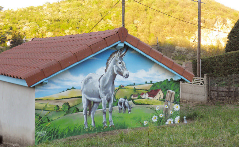 Trompe l'oeil PAYSAGE BUCOLIQUE , Popek décoration Popek décoration Jardin rural Accessoires & décorations