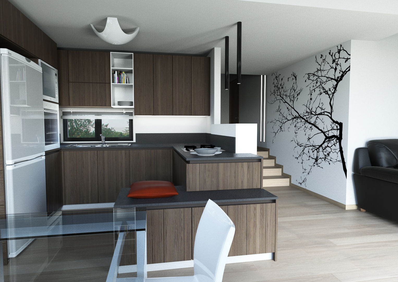 Living a Monza, Architetto ANTONIO ZARDONI Architetto ANTONIO ZARDONI Modern Kitchen