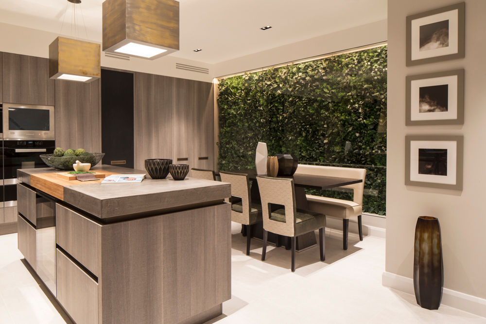 Eaton Mews North - Kitchen Roselind Wilson Design Dapur built in kitchen,contemporary,faux wall,modern,lights