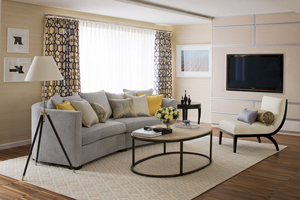 Living Room Roselind Wilson Design Classic style living room living room,modern,sofa,table