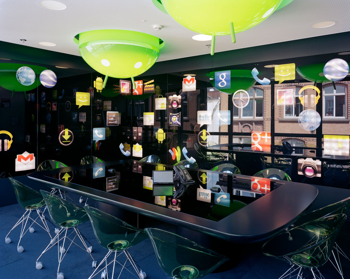 Google Foyer, team licht team licht 商業空間 オフィスビル