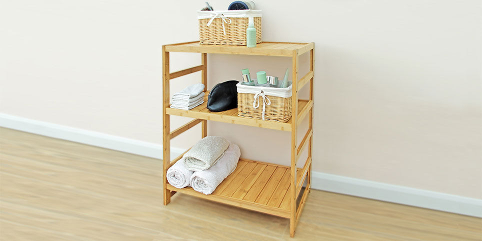 Bathroom shelves Woodquail Baños de estilo asiático Estanterías